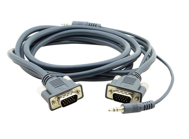 Kramer VGA & Audio Kabel -  1,8 m Micro Micro Coax Sort 